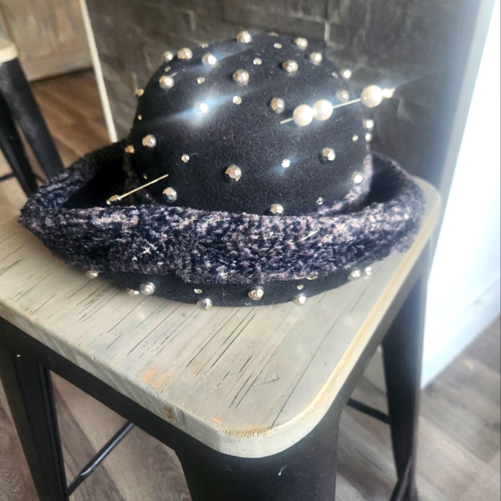 Mr John Moderne Black Vintage Hat